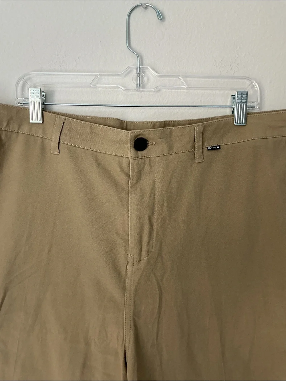 Hurley Men's Tan Flat Front Shorts